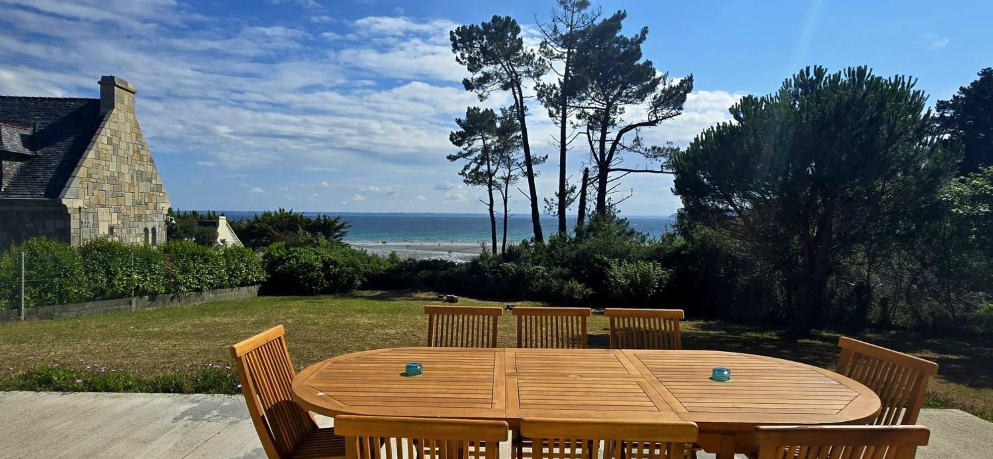 Maison Vue Mer Crozon - Jacuzzi - Sauna Exterior foto